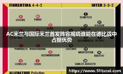 AC米兰与国际米兰首发阵容揭晓谁能在德比战中占据优势