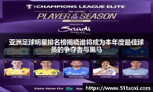 亚洲足球明星排名榜揭晓谁将成为本年度最佳球员的争夺者与黑马
